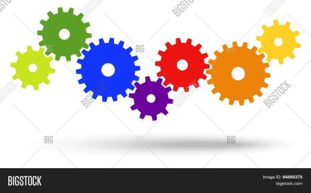 Разноцветные шестеренки