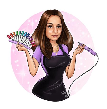 Шарж мастер маникюра