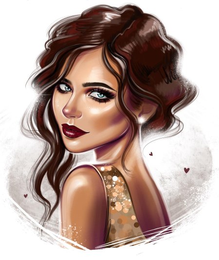 Портрет девушки арт