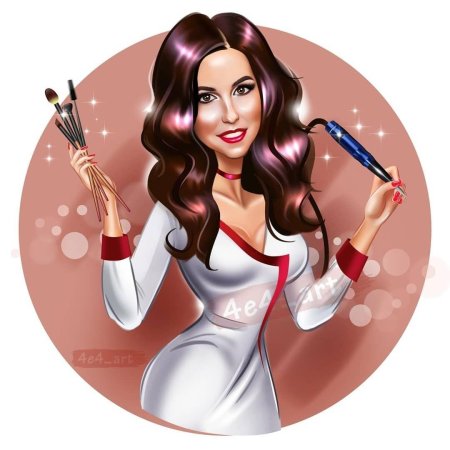 Шарж мастер маникюра