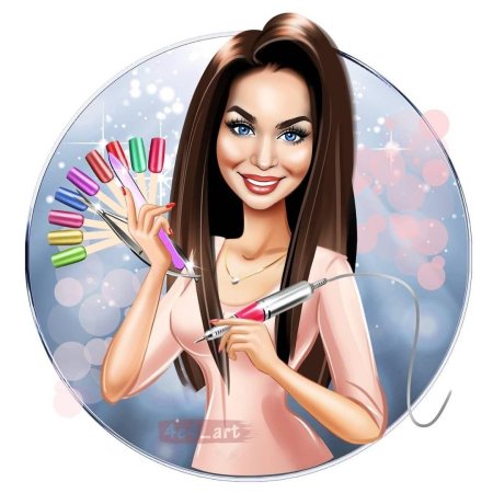 Мастер маникюра мультяшный