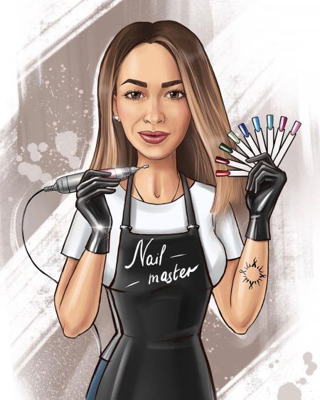 Шарж мастер маникюра