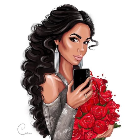 Девушка иллюстрация