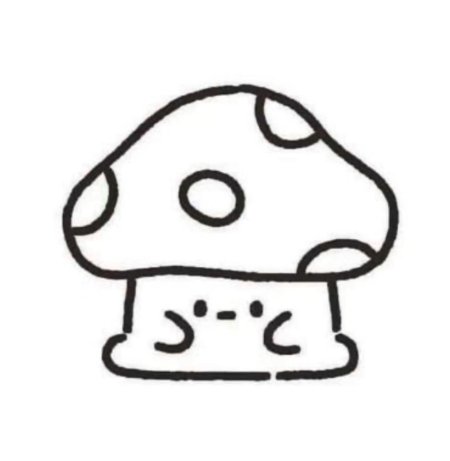 Раскраска грибочек