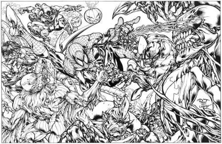 Веном разукрашка