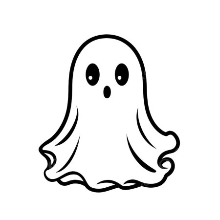 Привидение рисунок для детей