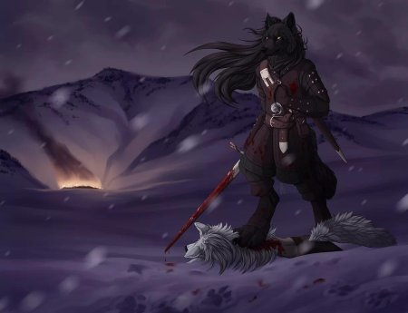 Зверолюд волк аниме