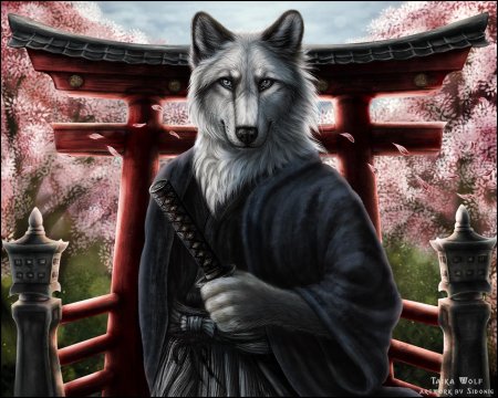 Волк Самурай нейросеть