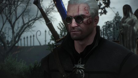 Ведьмак 3 Геральт в очках профессора