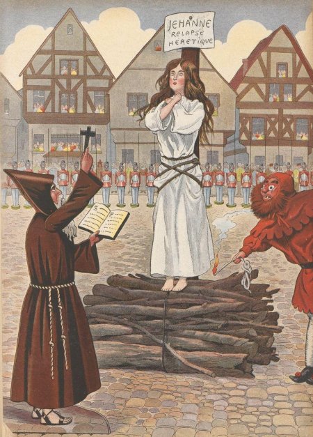 Жанна д'АРК сожжение на костре