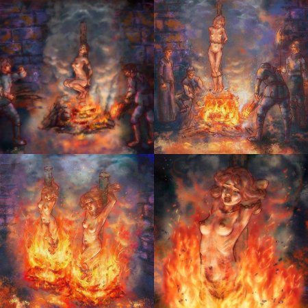 Сожжение ведьм картины Николай Бессонов