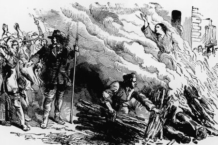 Ян Люйкен. Сожжение, XVI век.