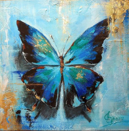 Бабочка акрилом