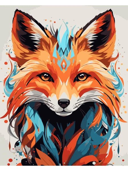 Лиса в иллюстраторе