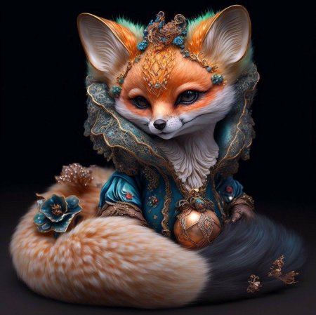 Лиса рисунок