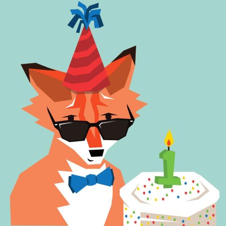 С днем рождения лиса