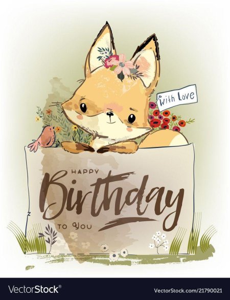 С днем рождения Лисичка