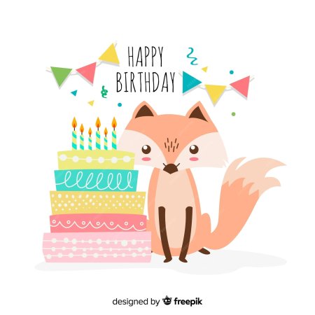 С днем рождения лиса