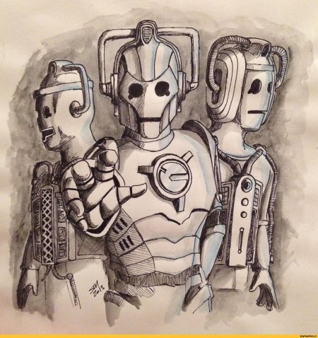 Киберлюди доктор кто арт