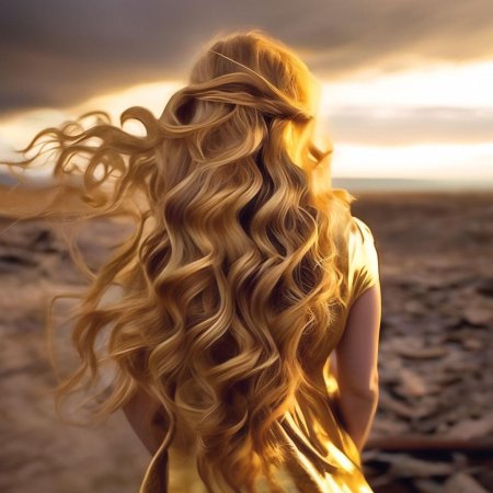 Локоны блонд