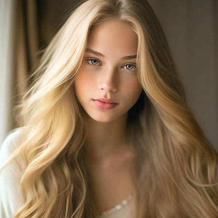Девушка с длинными светлыми волосами