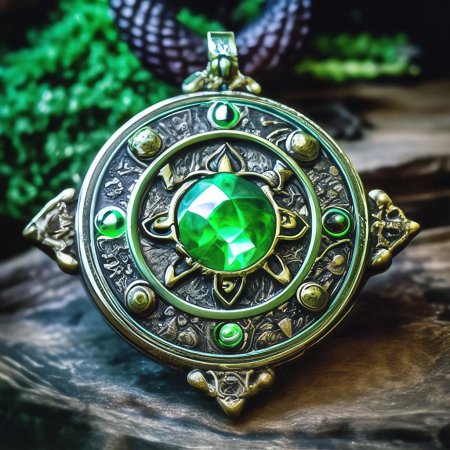 Магический амулет с камнем