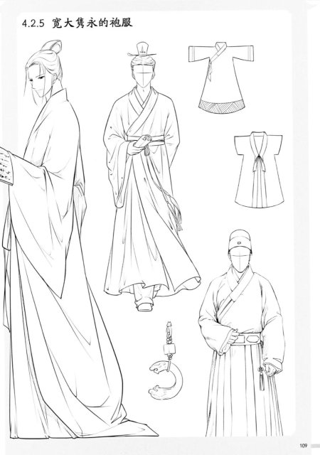 Китайский костюм рисунок