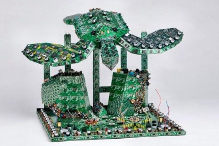 Фигурки из микросхем