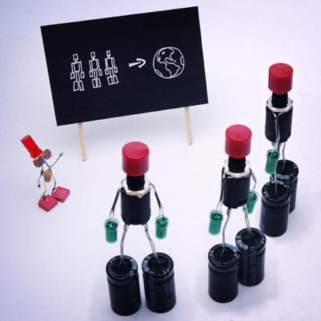 Фигурки из радиоэлементов