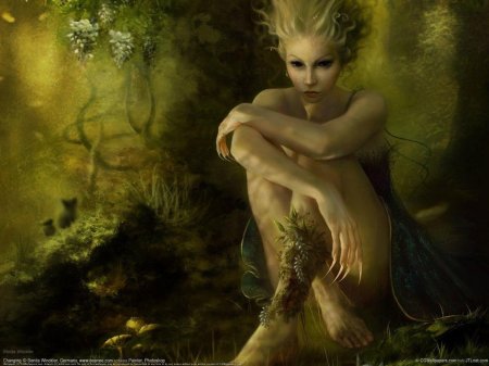 Дриада лесная нимфа