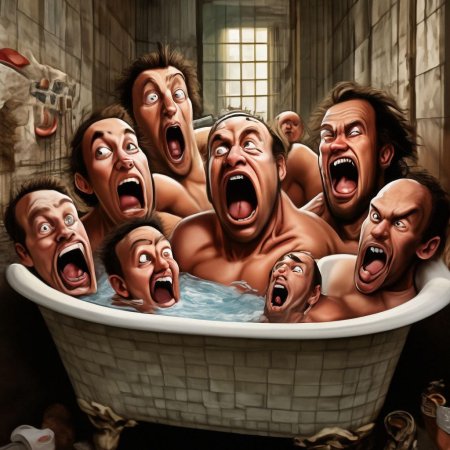 Толпа карикатура