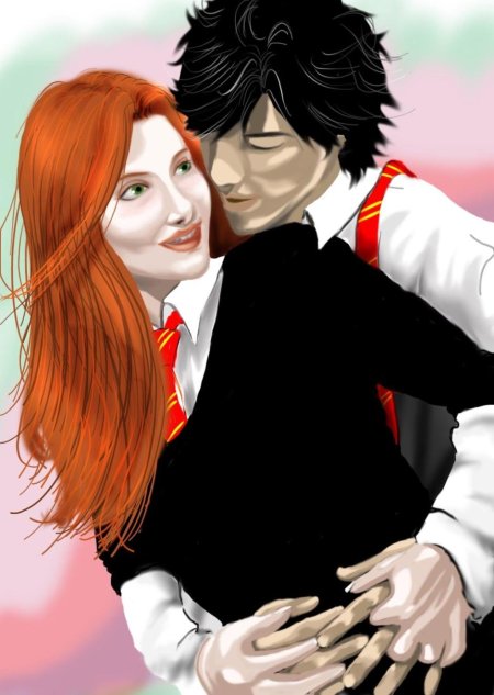 Лили Эванс и Джеймс Поттер арт