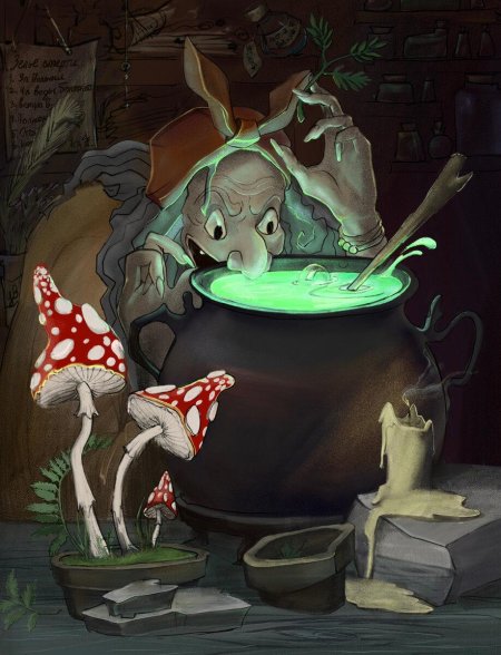 Баба яга колдует