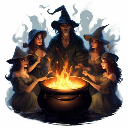Ведьма у котла