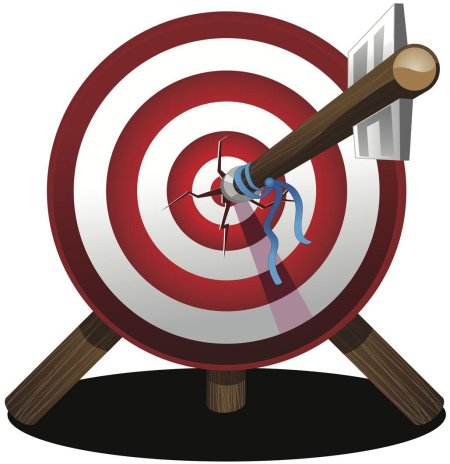 Мишень со стрелой