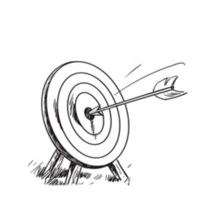 Мишень со стрелой