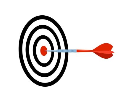 Рисунок попал дротиком в цель