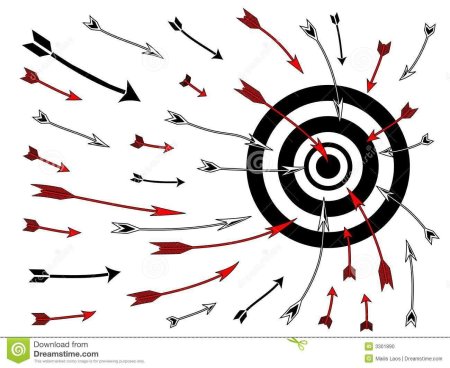 Мишень со стрелой