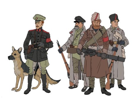 Дизельпанк солдаты Российской империи