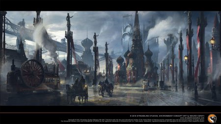 Дизельпанк Российская Империя город