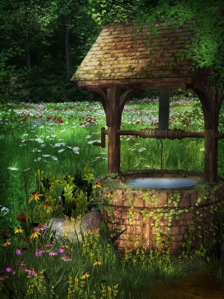 Красивый колодец