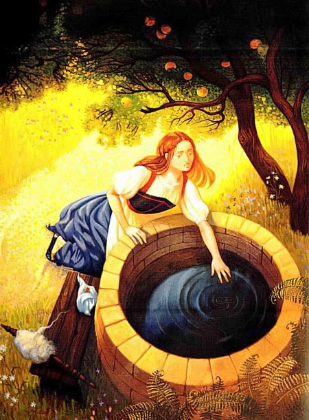 Госпожа Метелица колодец