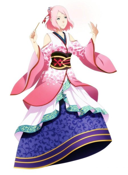 Сакура Харуно в кимоно