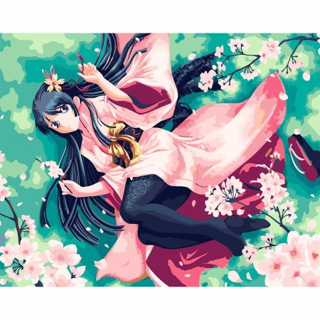 Девушка в кимоно