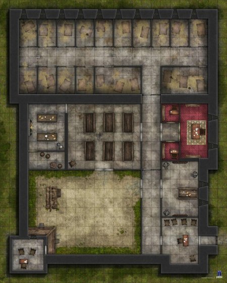 ДНД казарма карта