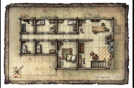Карта таверны ДНД 5