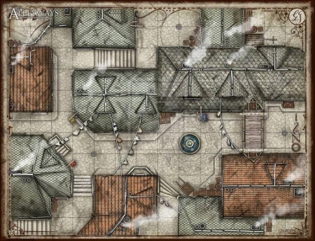 ДНД карта переулок