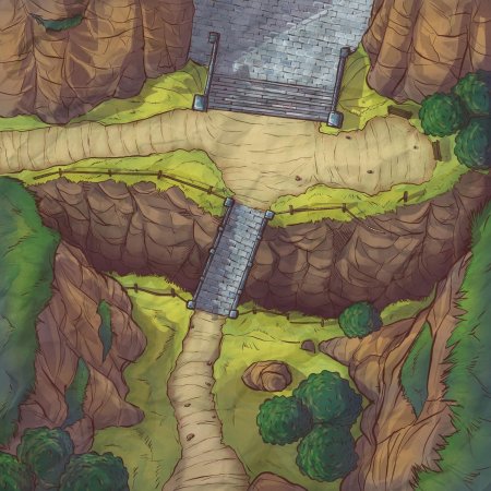 Карта ДНД Лесная тропа