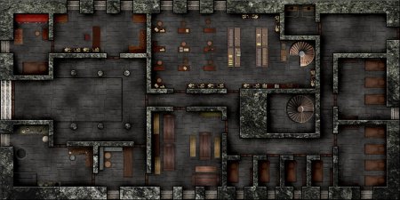 Ролл 20 ДНД Battle Map замок