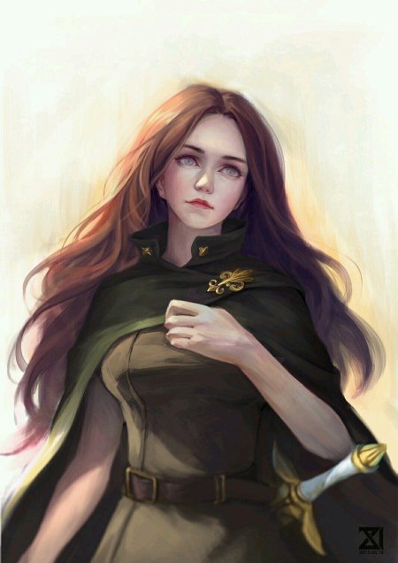 Полуэльф ДНД девушка